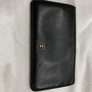 AUTHENTIC Chanel black wallet